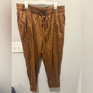 Burnt Orange Elastic Waist Pants